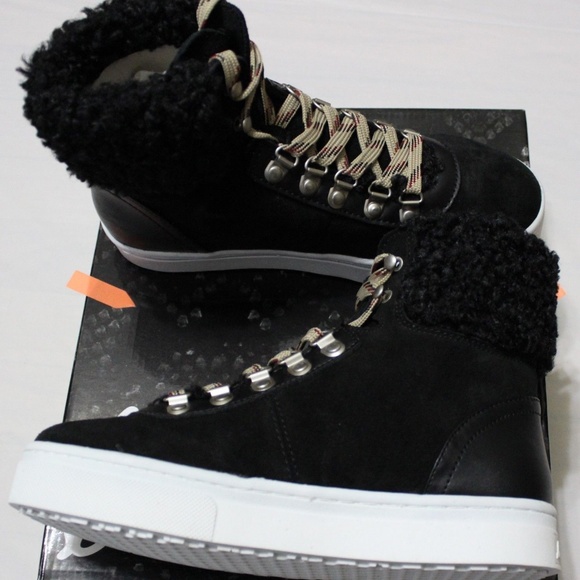 SAM EDELMAN LUTHER FAUX SHRLING HI-TOP SNEAKER - Picture 3 of 6